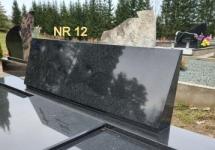 Nr. 12 Paminklas. Karelijos juodas granitas 